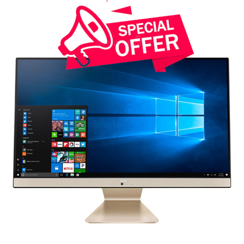 All-in-One ASUS Vivo M241DAK-BA003M cu procesor AMD Ryzen™ 5 3500U frecventa 3.7 GHz, 23.8", Full HD, 8GB DDR4, 128GBSSD+1TB HDD SSD, Radeon™ RX Vega 8 Graphics