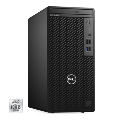 Sistem Desktop Dell OptiPlex 3080 MT cu procesor Intel Core i5-10505 3.20 GHz, mem 8GB DDR4, 512GB SSD, DVD-RW, Intel® UHD Graphics 630, windows 10