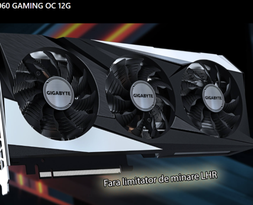 Placa video GIGABYTE GeForce RTX 3060 GAMING OC 12GB GDDR6 192-bit