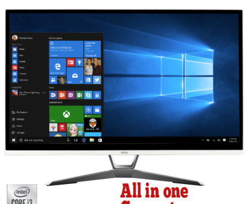 All in one MSI PRO 22XT  10M-002EU cu procesor Intel® Core™ i3-10100 pana la 4.30 GHz, ecran 21.5", Full HD, IPS, White
