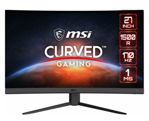 Monitor Gaming 27'' MSI Optix G27CQ4  WQHD VA 170Hz 1ms, AMD Freesync, SRGB 114%, Display Port, HDMI, Negru