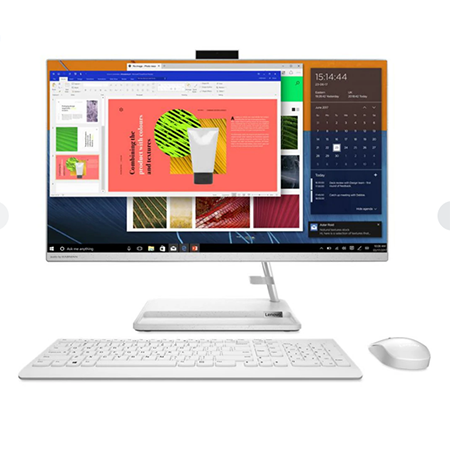 Sistem PC All in One LENOVO IdeaCentre AIO 3, Ryzen 7 7730U pana la 4.5GHz, ecran 27" FHD, 16GB ddr4, SSD 512GB, AMD Radeon Graphics, Free DOS, alb