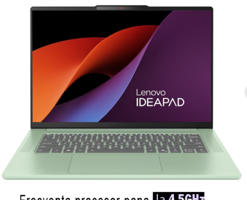 Laptop Lenovo IdeaPad Slim3  Procesor AMD Ryzen 7 7730u (up to 4.5GHz), 15.3" WUXGA, 16GB ddr4, 512GB SSD, AMD Radeon 680M, verde