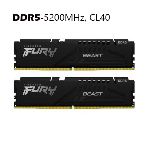 Memorie Kingston Fury Beast 16GB 2x8GB DDR5 5200Mhz CL40