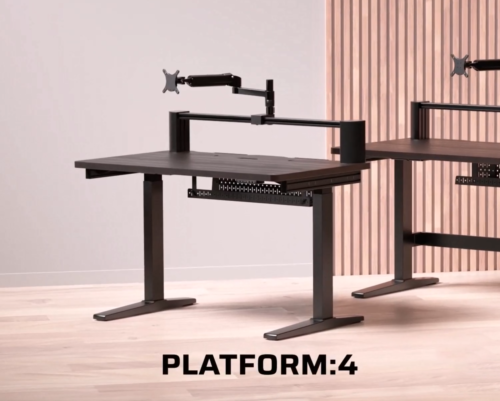 Birou gaming Corsair Platform 4 elevate, Black