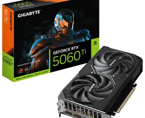 Placa video Gigabyte nVidia GeForce RTX 5060 Ti WINDFORCE MAX OC 8GB, GDDR7, 128 bit