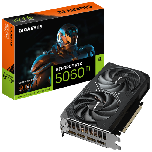 Placa video Gigabyte nVidia GeForce RTX 5060 Ti WINDFORCE MAX OC 8GB, GDDR7, 128 bit