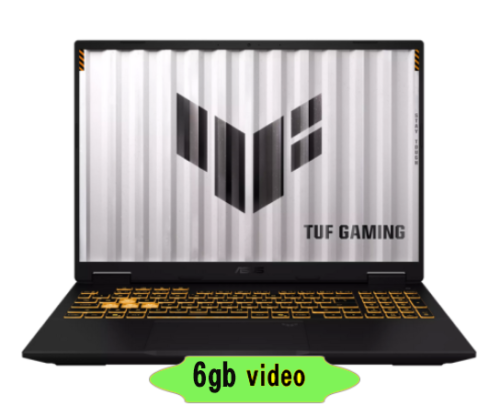 Laptop ASUS Gaming TUF F16 FX607VJ-RL080 ,display 16" FHD 144Hz, Procesor Intel® Core™ 5 210H (12M Cache, up to 4.80 GHz), 16GB DDR5, 512GB SSD, GeForce RTX 3050 6GB, Mecha Gray