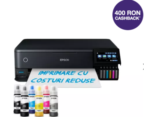 Multifunctional A3 /color foto EcoTank L8180, A3+, Wi-Fi, cu rezervor de cerneală ,mediu printare 64 g/m² - 300 g/m²